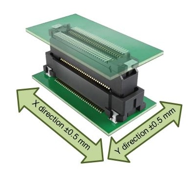 Infographic - JAE Electronics AX01 & AX03 Floating Board-to-Board Connectors